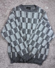 Vintage Grey Checkered Knit