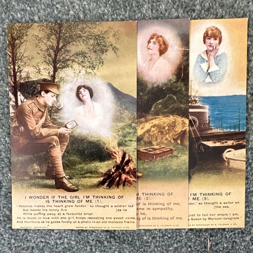 Bamforth wwi song cards set - bamforth,