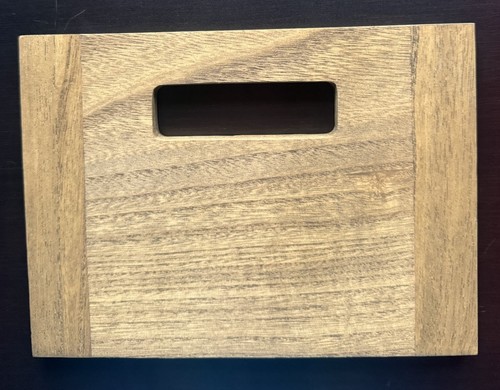 Brown wooden crate storage box