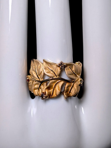 Vintage golden leaves - vintage, with