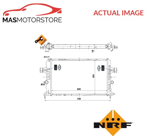 Engine cooling radiator nrf - engine,