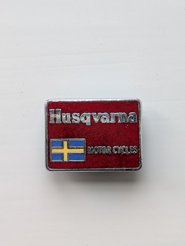 Husqvarna motorcycles enamel - husqvarna,