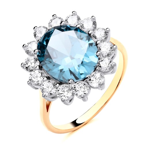 9ct gold silver simulated - silver,