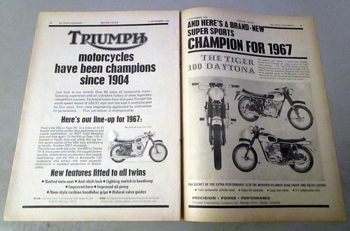 1967 triumph tiger 100 daytona - 1967,