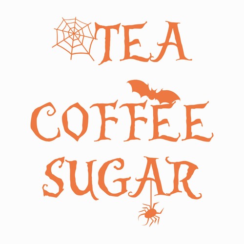 Gothic tea coffee - coffee,, sugar