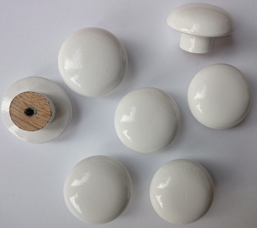 Solid wood wooden knobs 37mm - wooden,