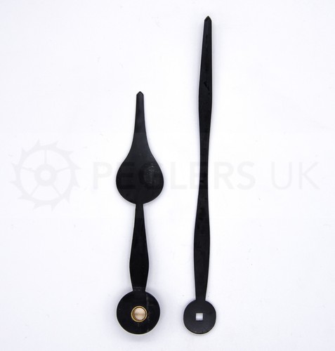 Black clock hands aluminium - black,