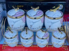 CANISTER SET OF 7 WITH STAND
