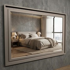 Large Lt Grey Solid Wood