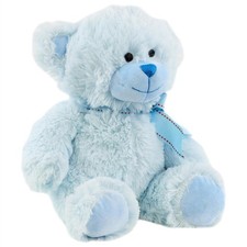 Blue teddy bear plush - blue,