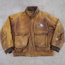 Vintage american real leather - american,