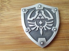 Zelda Link Hylian Shield coin 2.24 Oz hand poured.999 fine silver art coin