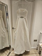 Victoria Jane Ronald Joyce Satin Wedding Dress Size 10 Ex Sample