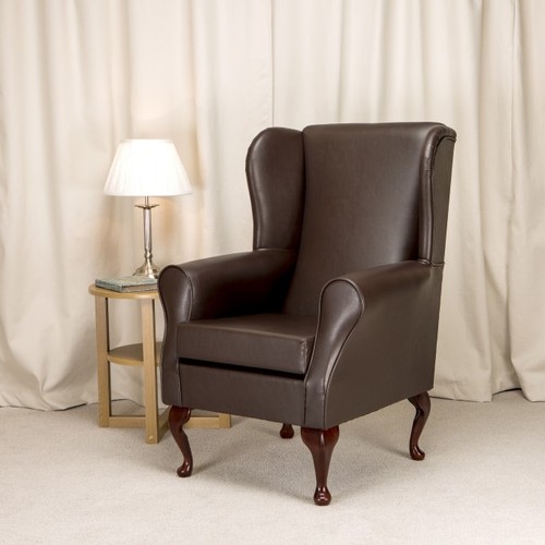 High wing back fireside chair - high,