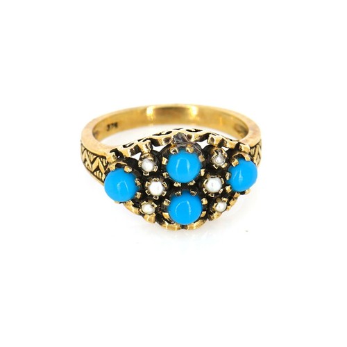 Yellow gold ring - yellow,