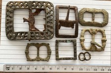 16TH-18TH CENTURY. BRASS, PEWTER AND IRON BUCKLES OLD RIVER THAMES, LONDON FINDS