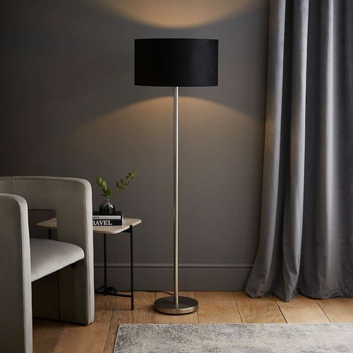 Chrome floor lamp metal - floor,