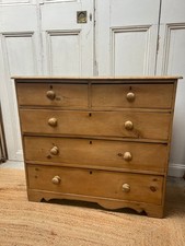 Large Victorian Pine Chest Of