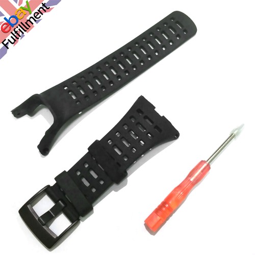 Black rubber watch band - watch,