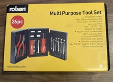 Rolson 26pc Multi Purpose Tool Set In Case
