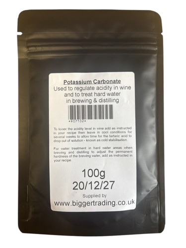 Potassium carbonate 100g - potassium,