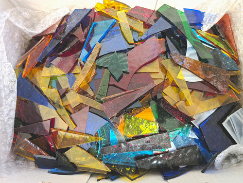 Multicoloured and textured