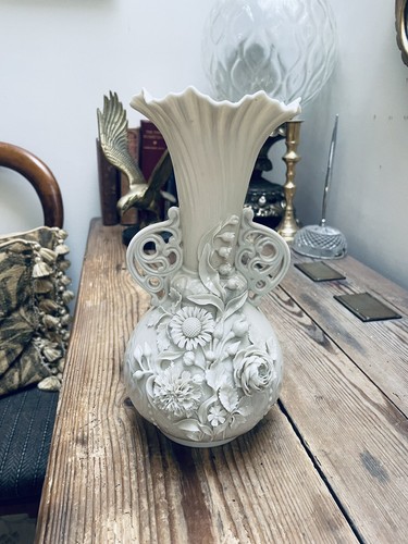 Belleek princess vase with - belleek,
