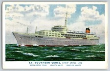 Postcard SS Southern Cross -