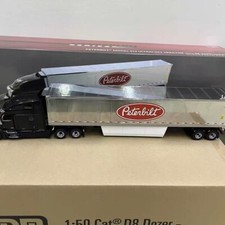 DM 1:50 PETERBILT 579 Peterbilt Tractor Head Box Refrigerated Truck Model 71071