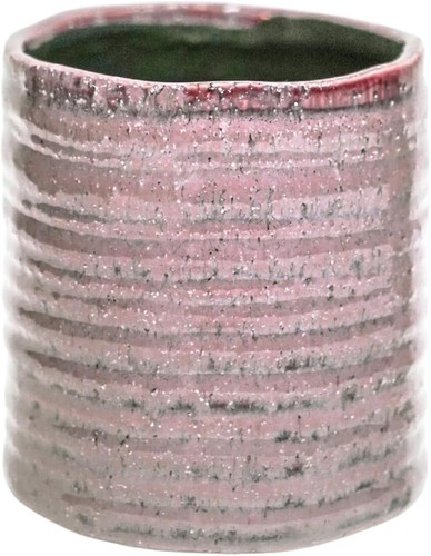 Round ceramic planter - round,