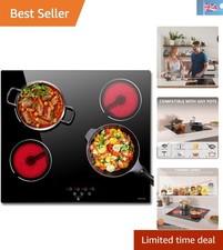 4-Zone Electric Ceramic Hob