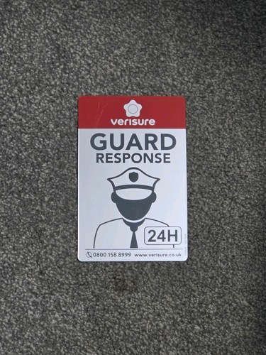 Verisure original guard sign - verisure,