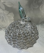Spun glass Apple ornament
