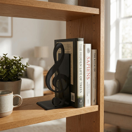 Non slip treble clef - clef, bookends