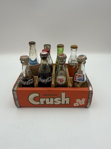 Vintage miniature glass soda - miniature,