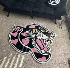 Pink Panther Heart Tattoo Rug