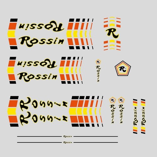 Rossin bicycle frame stickers - rossin,