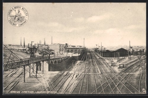 Postcard crewe - crewe,,