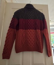 Topman Color-Block Cable Knit
