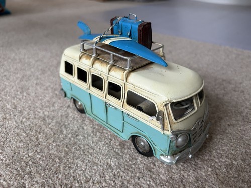 Metal model camper - metal, retro