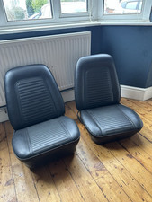 1967 - 1968 Camaro Pontiac Firebird Bucket Seats Standard Black