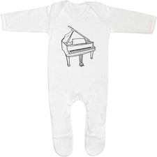 'Grand Piano' Baby Romper