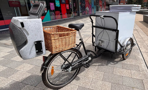 Ice cream cart bike - ice,