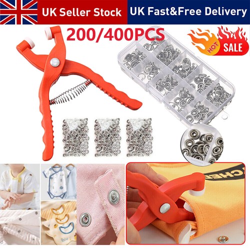 200 400pc snap fasteners kit - 200/400pc,