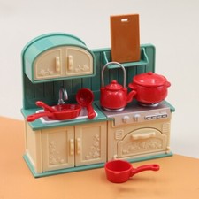 Kitchen Oven Range and Acessories set 1:16th Scale dolls house miniature UH