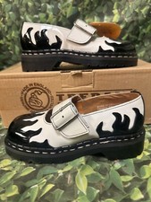 Tred Air Blk/white Leather Flames Low Shoes US Women’s Sz 5, NIB, NOS, Vintage
