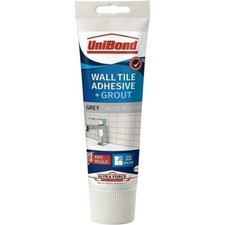 UniBond Ultra Force Anti-Mould Wall Tile adhesive & Grout Tube - Grey 300g