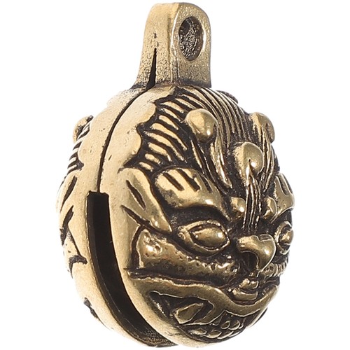 Necklace charm brass tiger - charm,