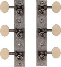 Golden Age Restoration Tuners for Solid Peghead Guitar (Cream Knobs)