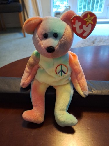 1996 peace bear - ty,